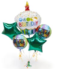 Birthday Cupcake Balloon Bouquet